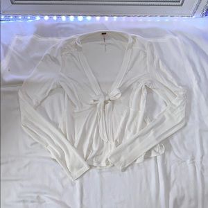 White Flowy Long Sleeve